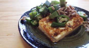 豆腐とひき肉の炒め物
