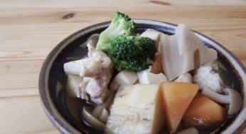 豆腐と鶏肉の煮物