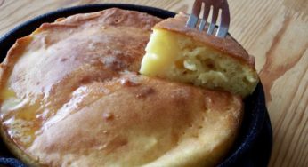 ぐりとぐらのパンケーキ風の豆腐パンケーキ