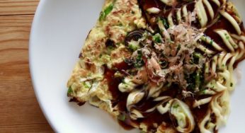 オートミールと豆腐のネギ焼き