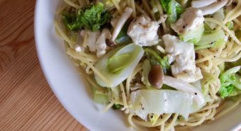 豆腐と白菜のパスタ