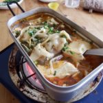 豆腐と餃子の中華スープ