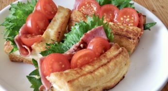 木綿豆腐で作る厚揚げサンド