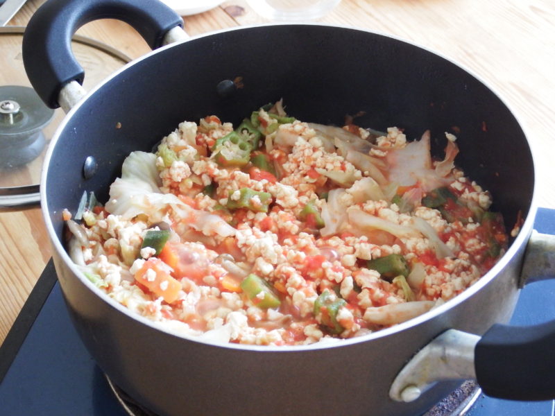 トマト缶で作る豆腐リゾット 作り方