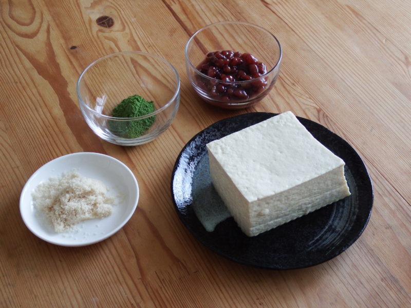 抹茶豆腐ティラミス 材料