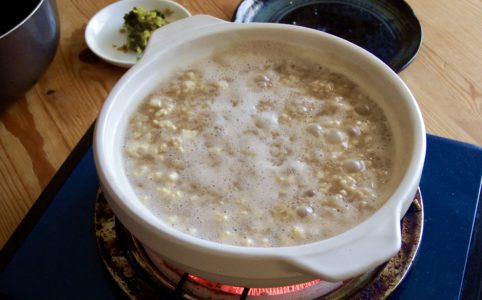 オートミール豆腐茶粥